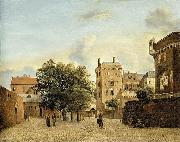 Jan van der Heyden View of a Small Town Square china oil painting artist